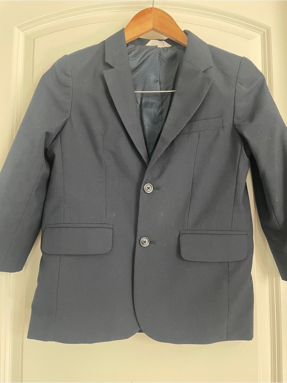 Cat & Jack Boys' Navy Blazer - Two-Button Dress Jacket
